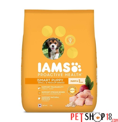 Iams Puppy Food Small And Medium Breed 3 Kg Petshop18.com